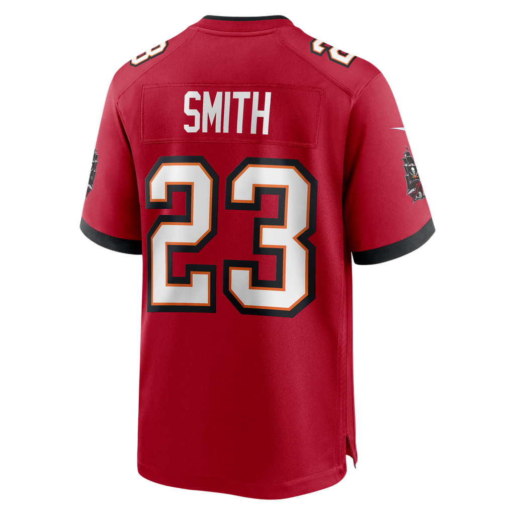 Tampa Bay Buccaneers Tykee Smith Nike Red Game Jersey product image 3, provided for visual reference and product detail