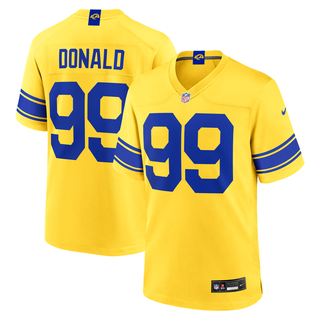 Los Angeles Rams Aaron Donald Nike White Game Jersey product image 10, provided for visual reference and product detail