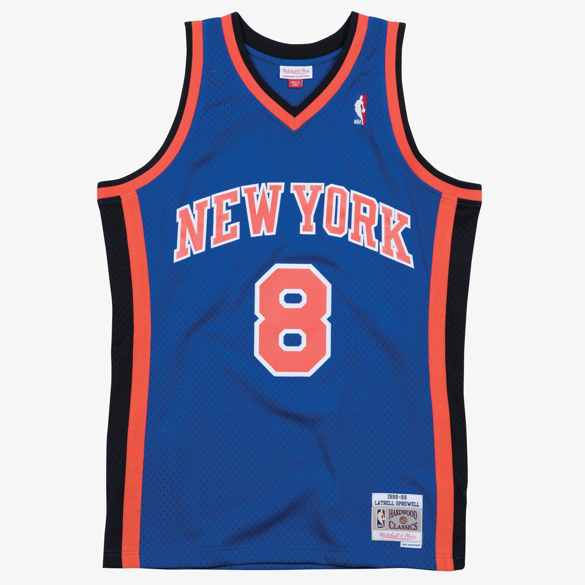 New York Knicks Mitchell & Ness Swingman Jersey Road Latrell Sprewell 1998-99 product image 1, provided for visual reference
