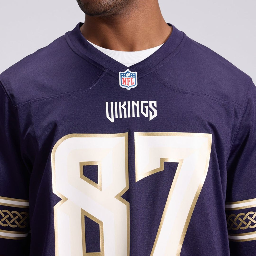 Minnesota Vikings T.J. Hockenson Nike Purple 2026 Rivalries Collection Game Jersey product image 8, provided for visual