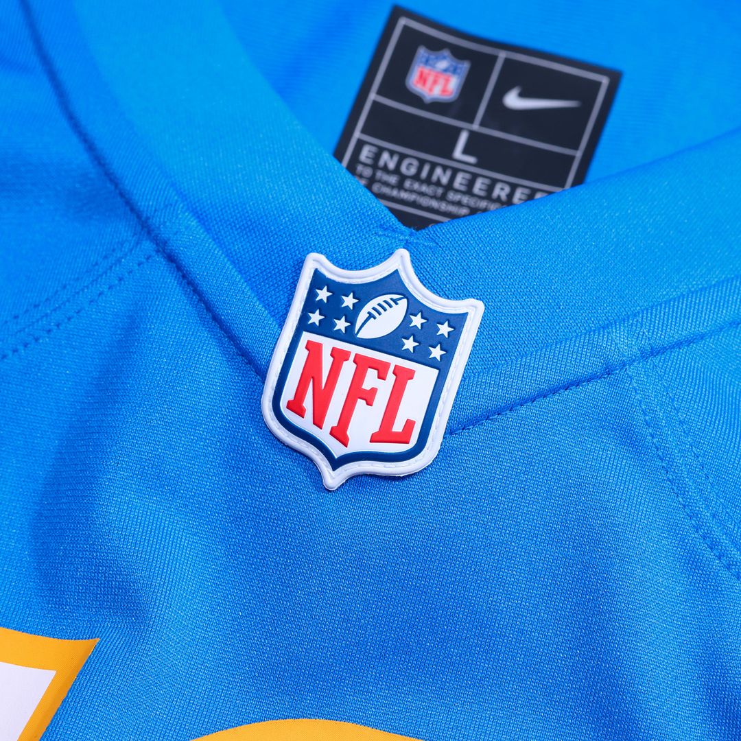 Los Angeles Chargers Nick Barrett Nike Powder Blue Team Game Jersey product image 6, provided for visual reference and