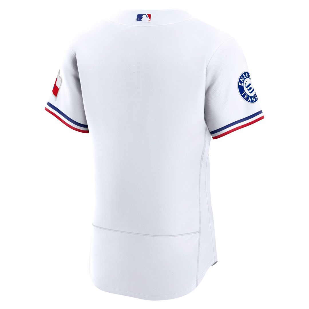 Texas Rangers Nike White Home Sponsor Patch Authentic Jersey product image 6, provided for visual reference and product