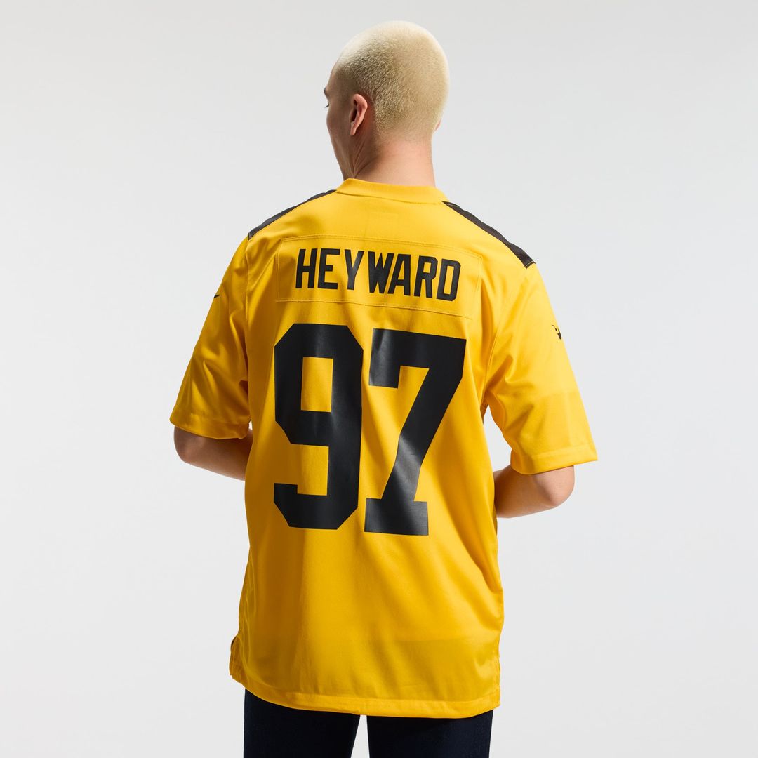 Pittsburgh Steelers Cameron Heyward Nike Gold Alternate 1933 Throwback Game Jersey product image 3, provided for visual
