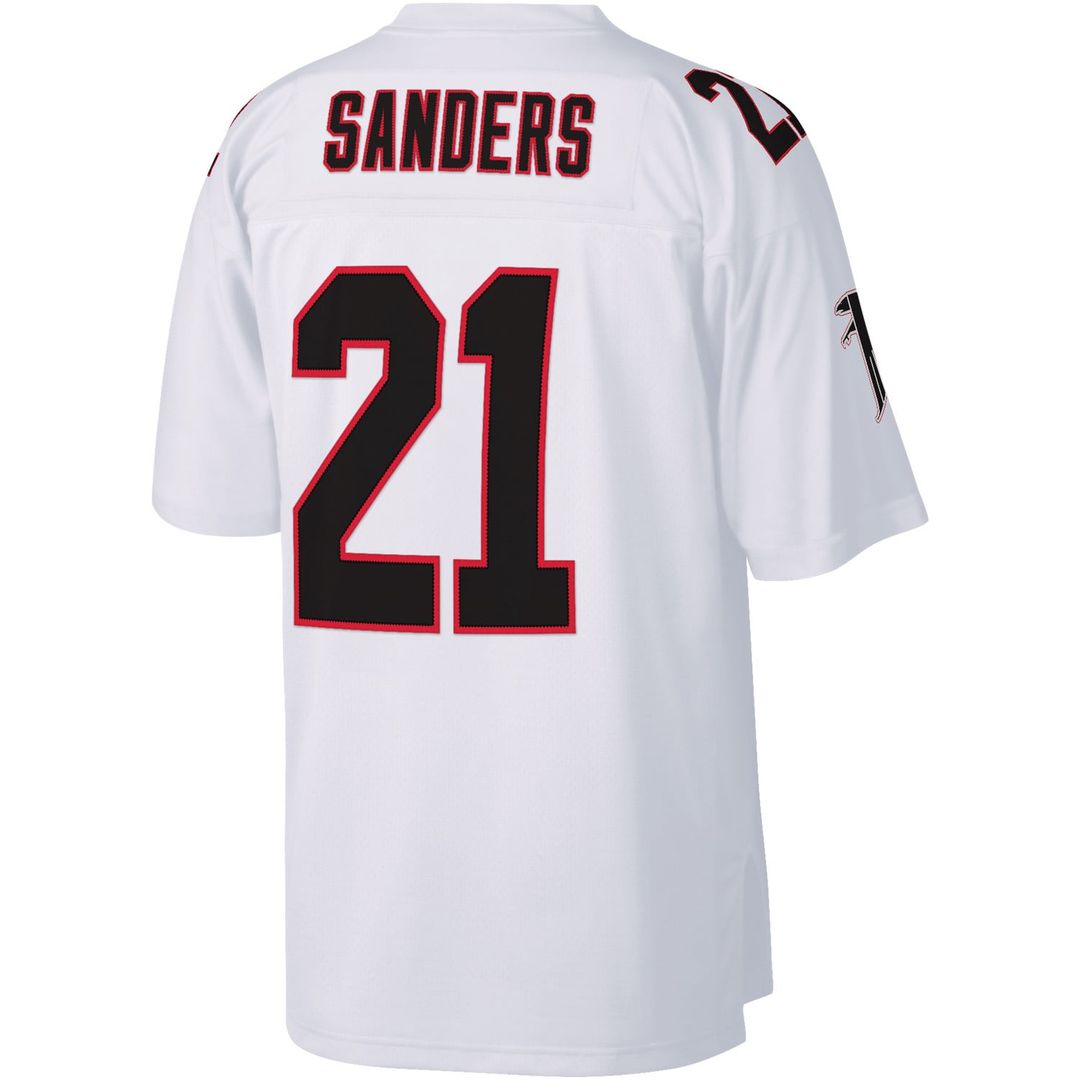 Atlanta Falcons Deion Sanders Mitchell & Ness White Legacy Replica Jersey product image 6, provided for visual reference and