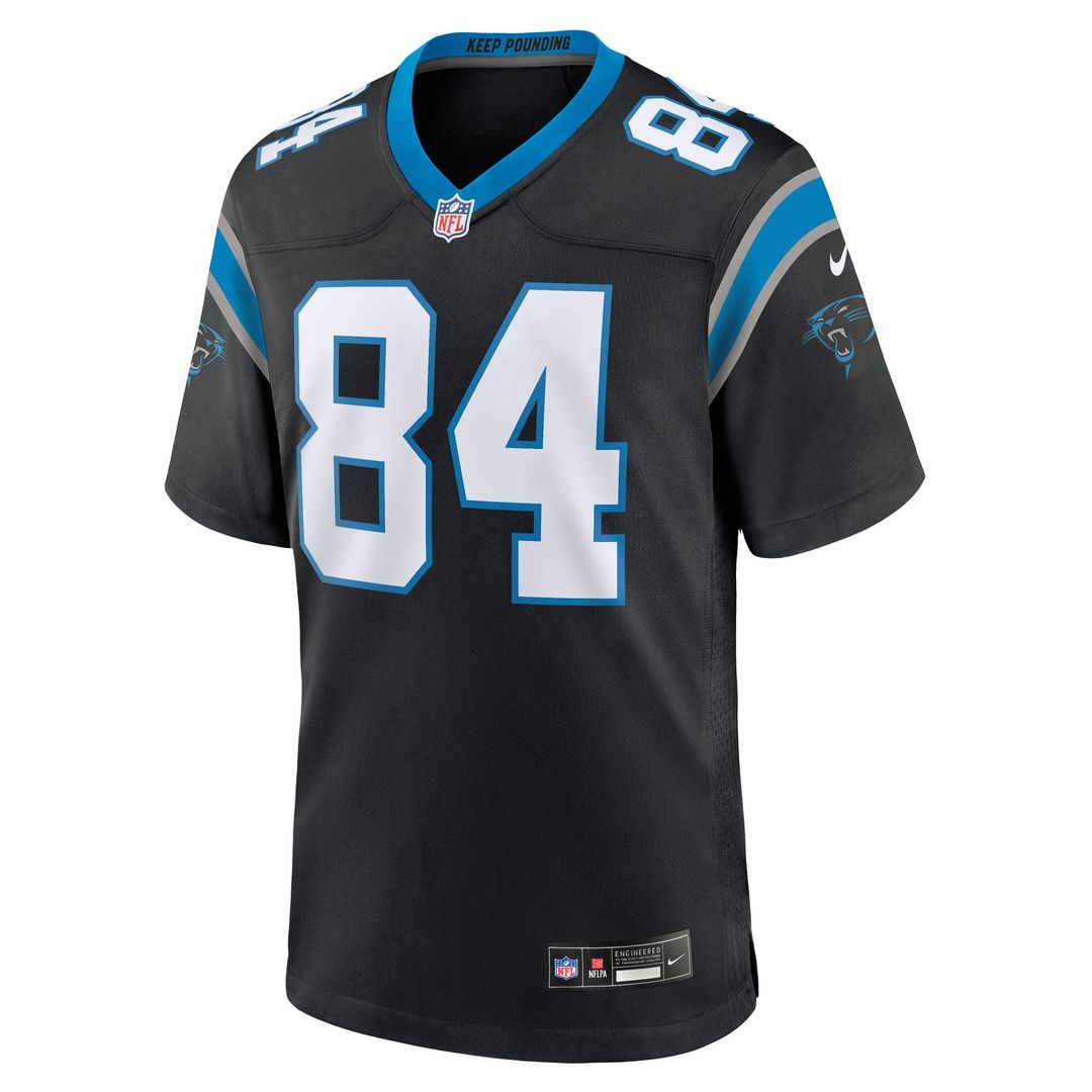 Carolina Panthers Mitchell Evans Nike Black Team Game Jersey product image 2, provided for visual reference and product