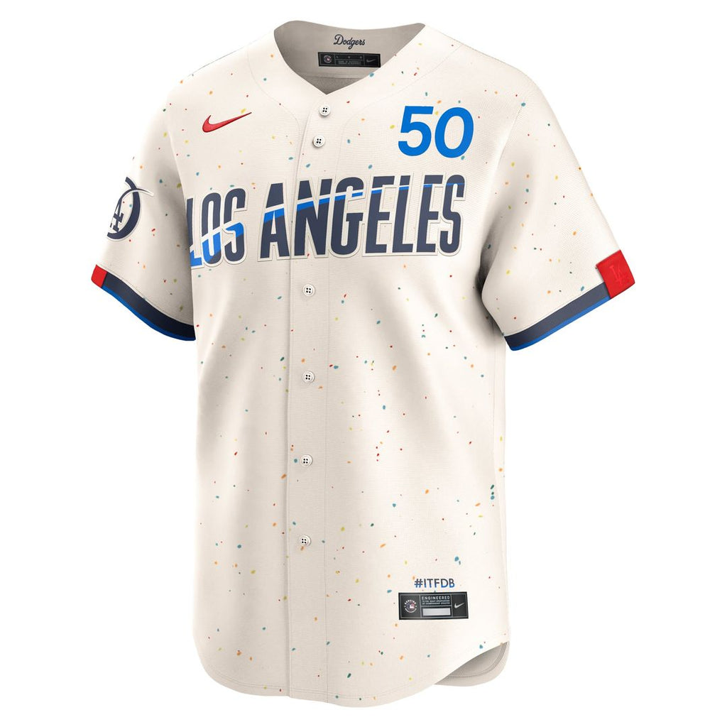 Los Angeles Dodgers Mookie Betts Nike Cream City Connect Limited Player Jersey product image 2, provided for visual