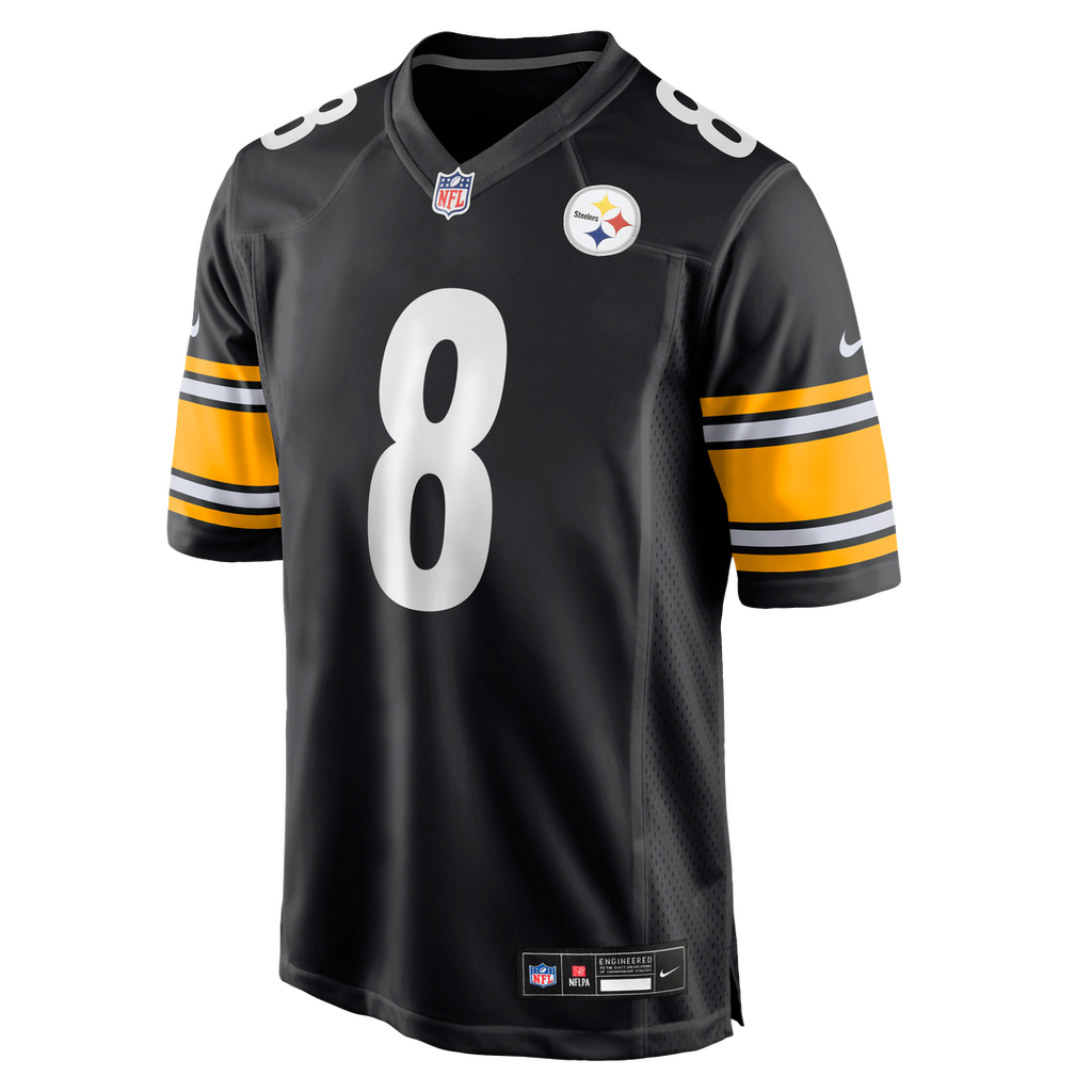 Pittsburgh Steelers Aaron Rodgers Nike Black Game Jersey product image 6, provided for visual reference and product detail