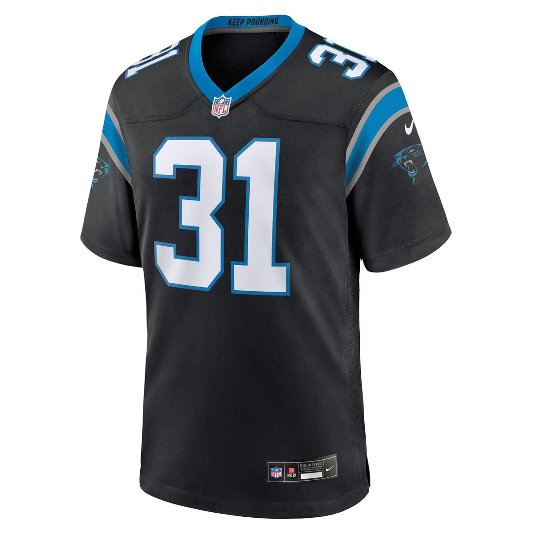 Carolina Panthers Corey Thornton Nike Black Team Game Jersey product image 2, provided for visual reference and product
