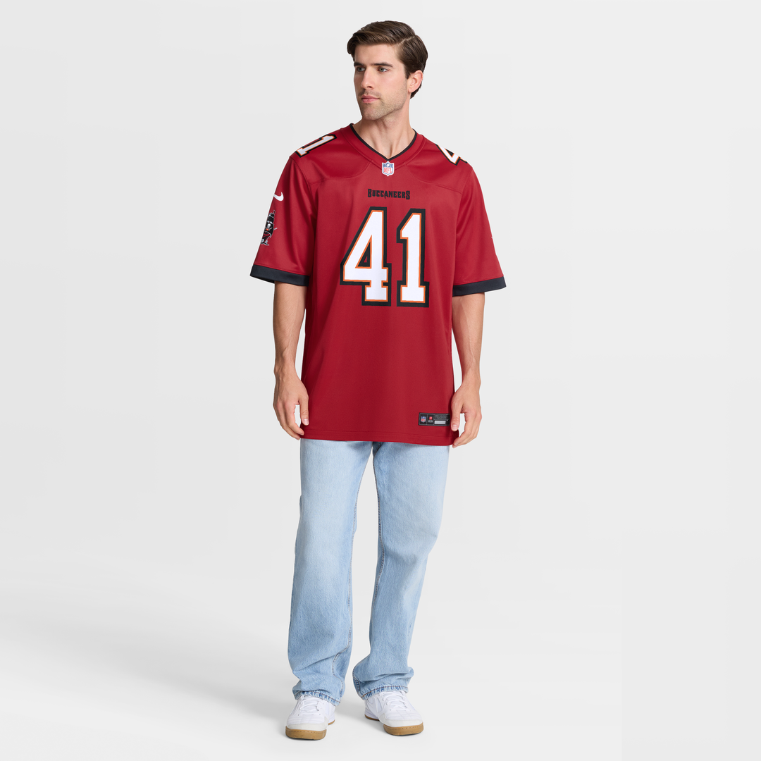 Tampa Bay Buccaneers Ko Kieft Nike Red Game Player Jersey product image 7, provided for visual reference and product detail
