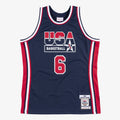 USA Basketball Mitchell & Ness Authentic Jersey Patrick Ewing 1992 Navy product image 1, provided for visual reference and