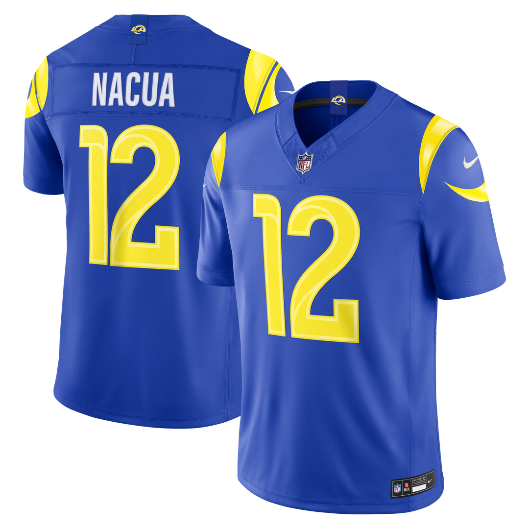 Los Angeles Rams Puka Nacua Nike White Vapor F.U.S.E. Stitched Limited Jersey product image 19, provided for visual