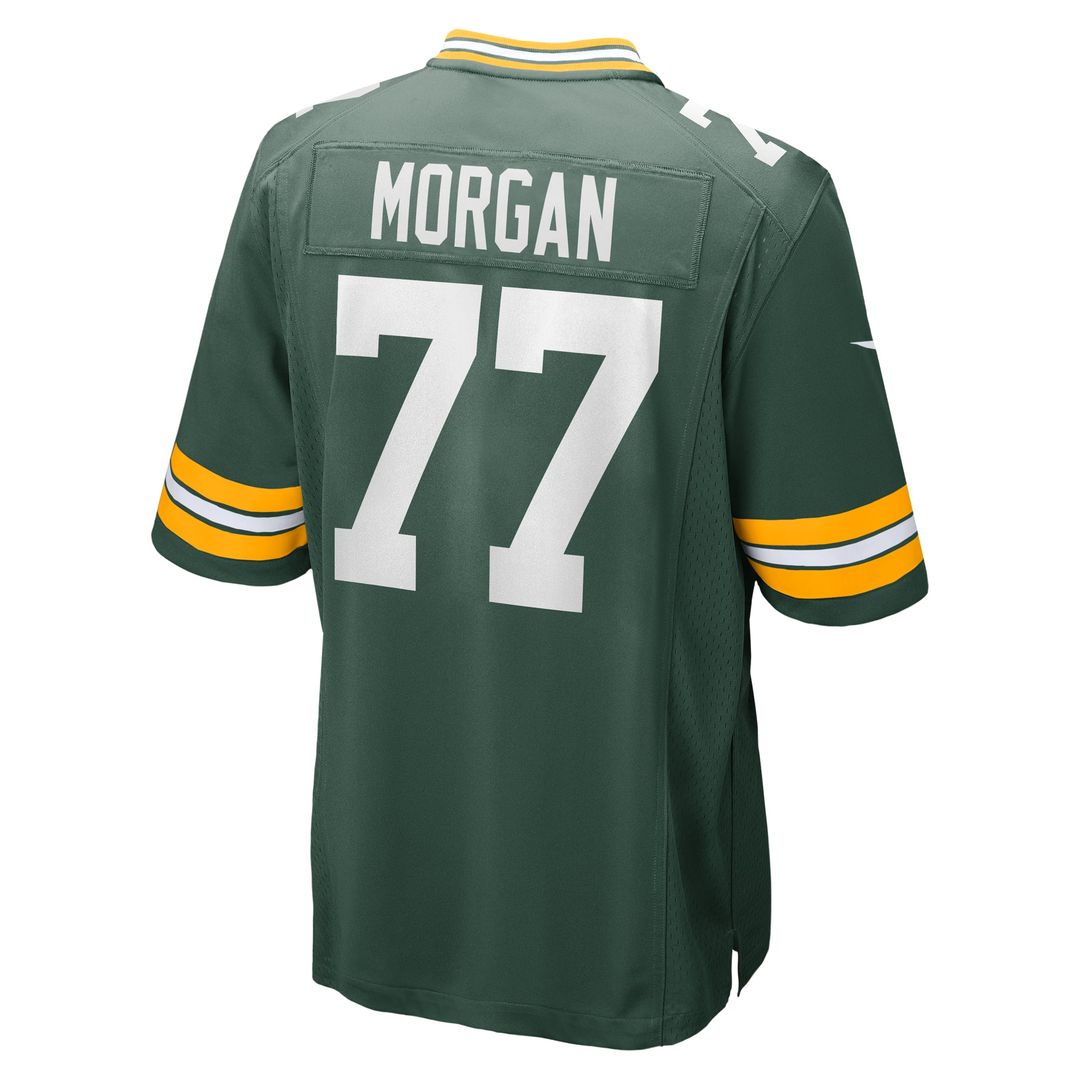 Green Bay Packers Jordan Morgan Nike Green Player Game Jersey product image 3, provided for visual reference and product