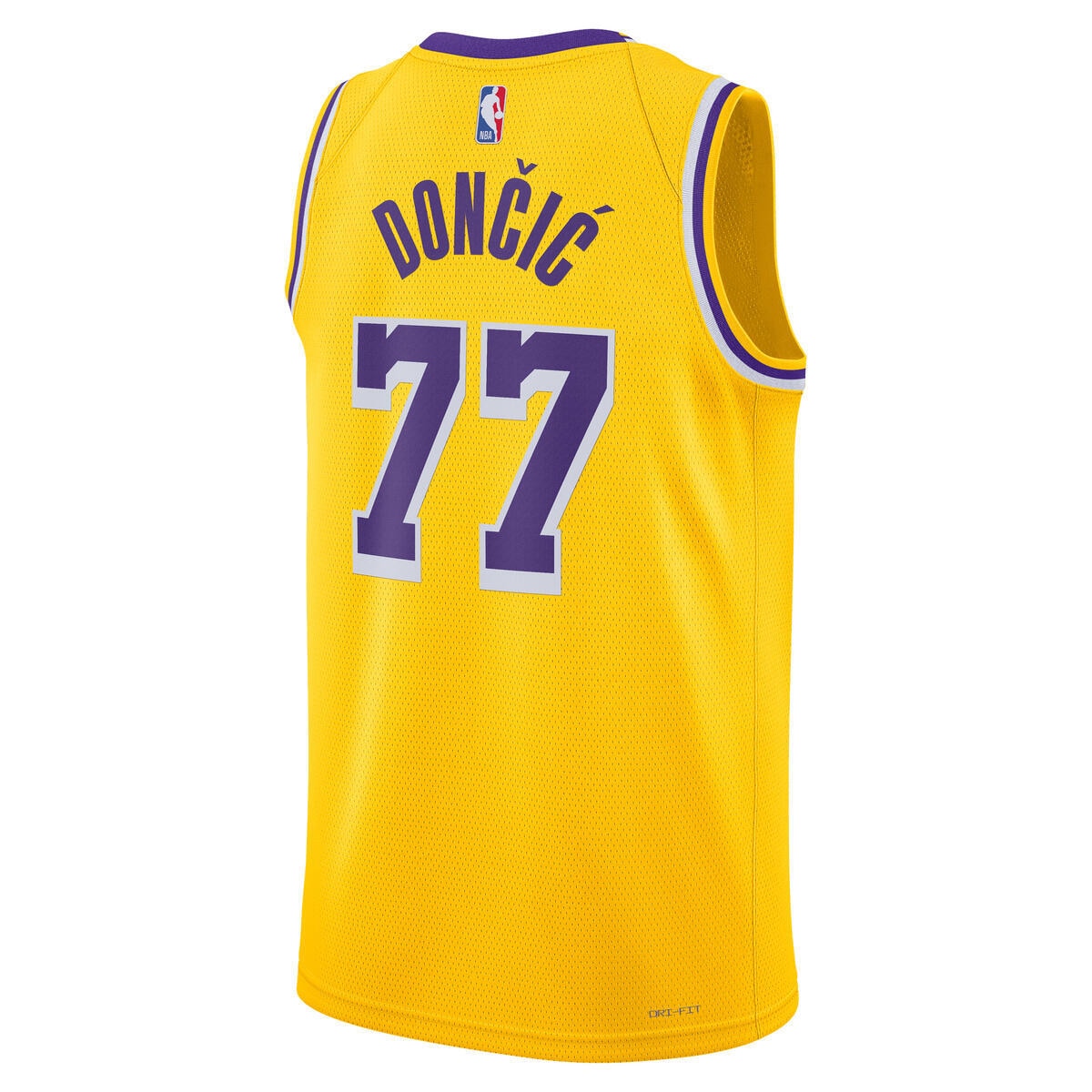 Los Angeles Lakers Nike Icon Swingman Jersey - Luka Doncic - Unisex product image 4, provided for visual reference and