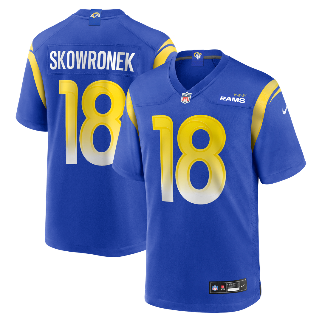 Los Angeles Rams Ben Skowronek Nike Royal Game Jersey product image 1, provided for visual reference and product detail