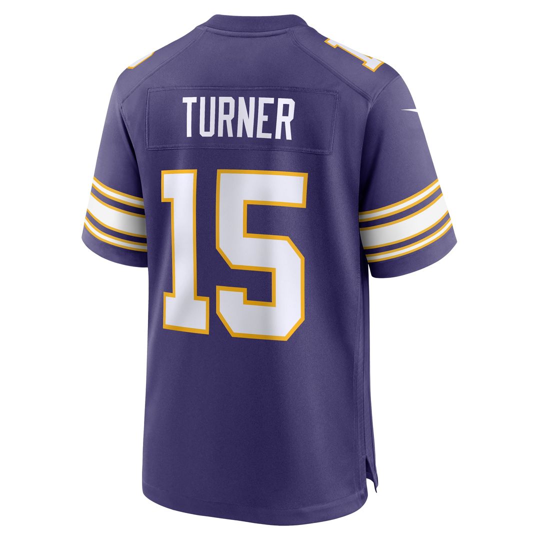 Minnesota Vikings Dallas Turner Nike Purple Alternate Game Jersey product image 3, provided for visual reference and product