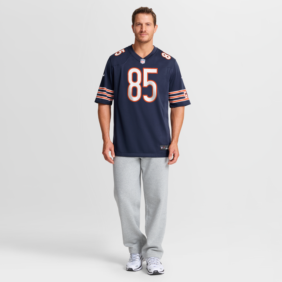 Chicago Bears Cole Kmet Nike Navy Player Game Jersey product image 4, provided for visual reference and product detail review
