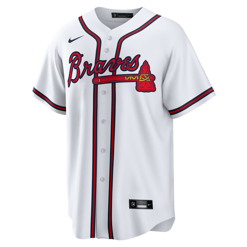 Atlanta Braves John Smoltz Nike White Home Retired Player Replica Jersey product image 2, provided for visual reference and