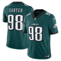 Philadelphia Eagles Jalen Carter Nike Midnight Green Team Vapor F.U.S.E. Stitched Limited Jersey product image 1, provided