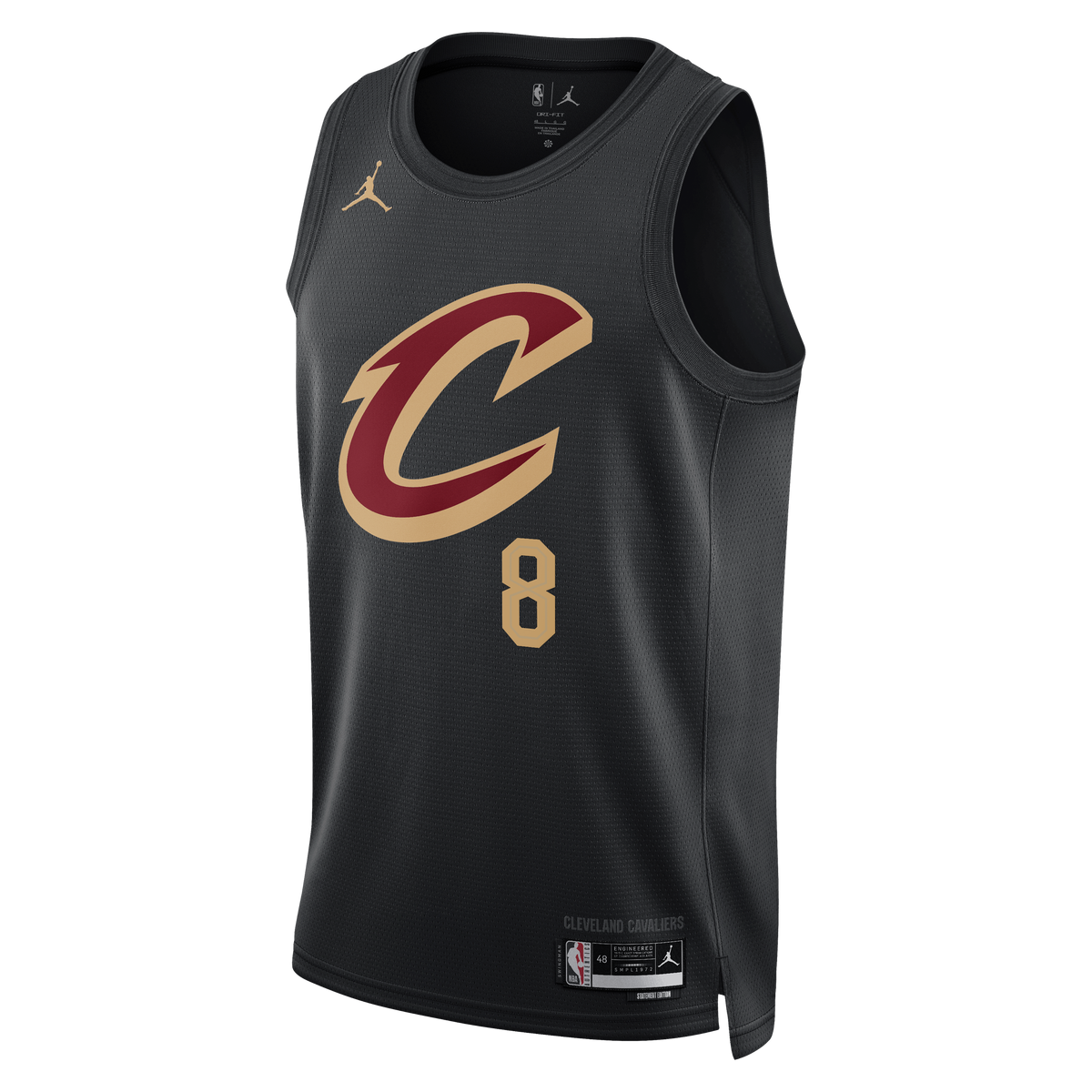 Cleveland Cavaliers Jordan Brand Statement Edition Swingman Jersey - Black - Dennis Schröder - Unisex product image 3,