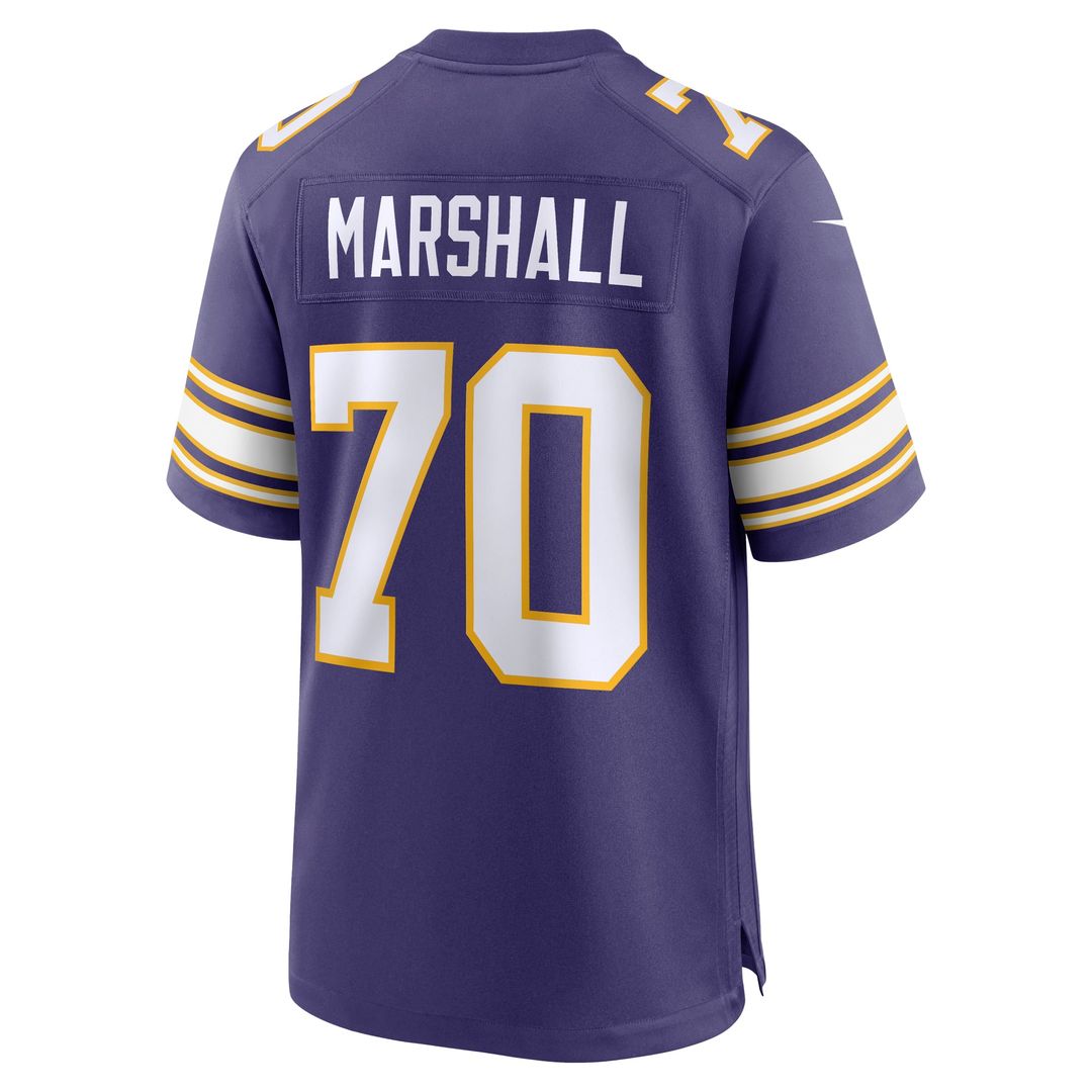 Minnesota Vikings Jim Marshall Nike Purple Retired Player Alternate Game Jersey product image 3, provided for visual