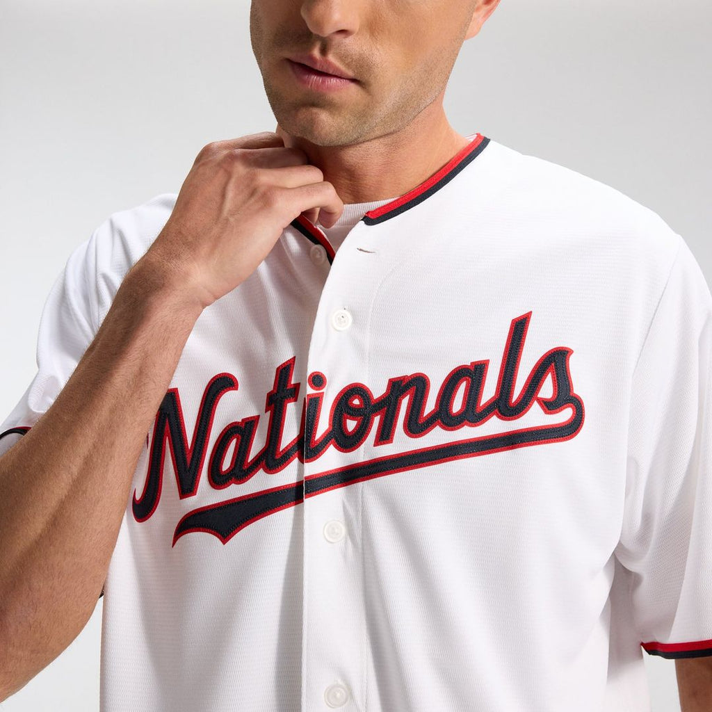 Washington Nationals CJ Abrams Nike White Home Replica Jersey product image 10, provided for visual reference and product