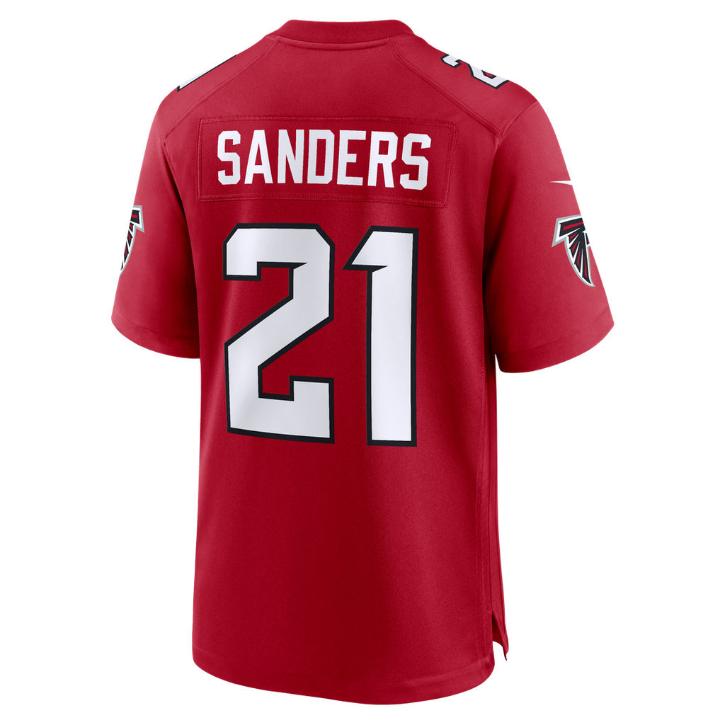 Atlanta Falcons Deion Sanders Nike Red Retired Player Game Jersey product image 3, provided for visual reference and product