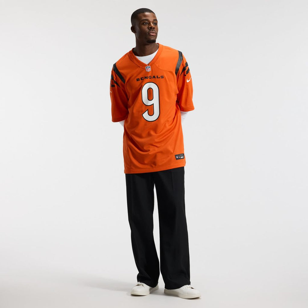 Cincinnati Bengals Joe Burrow Nike Orange Alternate Game Jersey product image 17, provided for visual reference and product