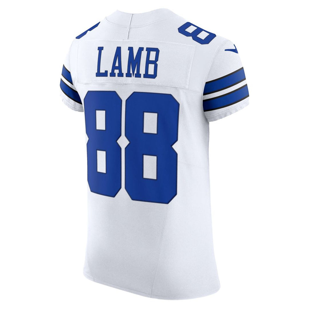 Dallas Cowboys CeeDee Lamb Nike White Vapor F.U.S.E. Elite Jersey product image 3, provided for visual reference and product