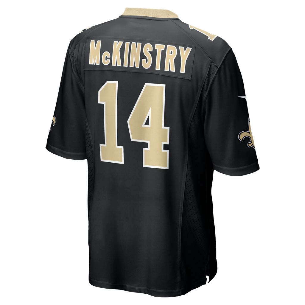 New Orleans Saints Ga'Quincy McKinstry Nike Black Player Game Jersey product image 3, provided for visual reference and