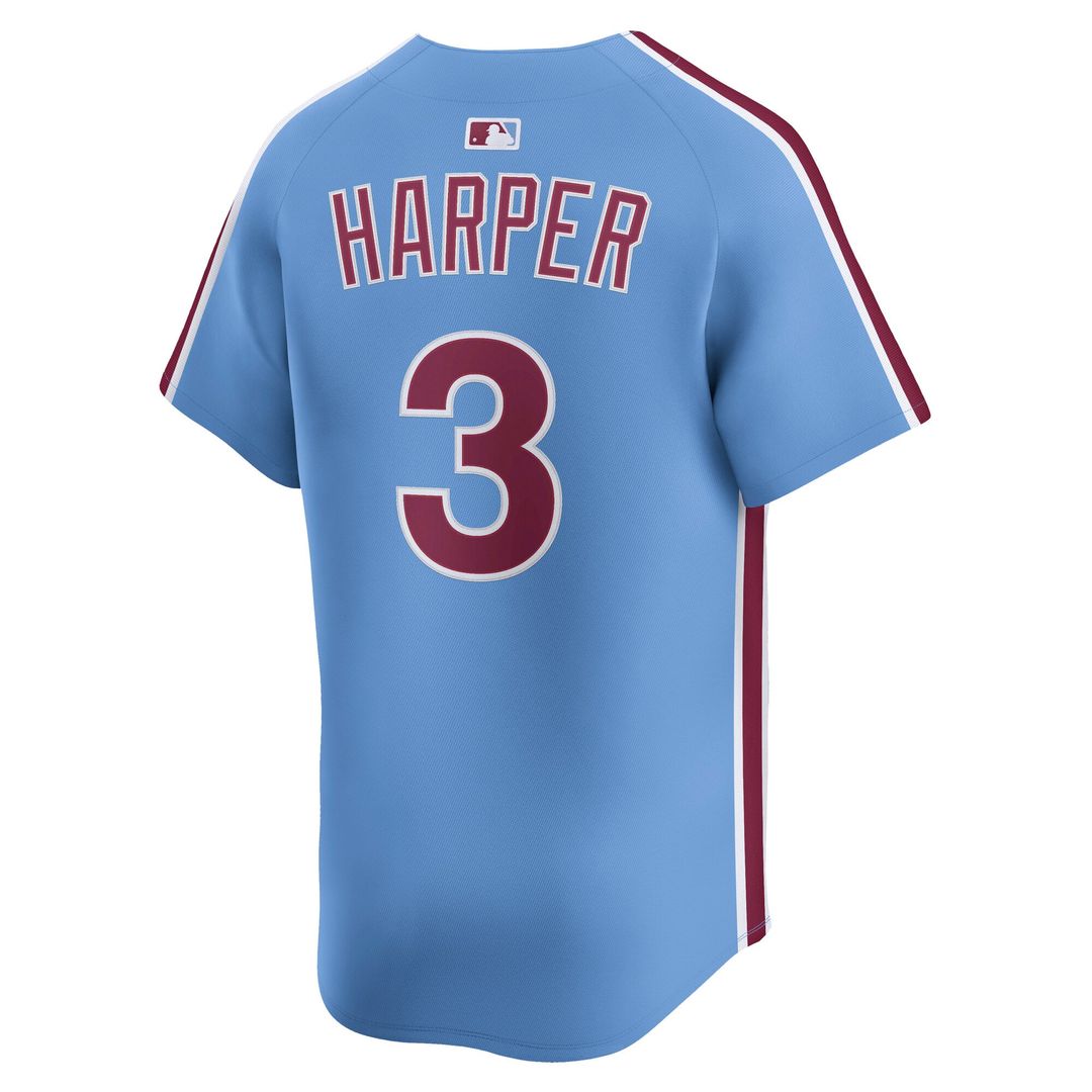 Philadelphia Phillies Bryce Harper Nike White Home Limited Player Jersey product image 26, provided for visual reference and