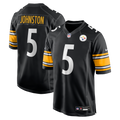 Pittsburgh Steelers Cameron Johnston Nike Black Game Jersey product image 1, provided for visual reference and product