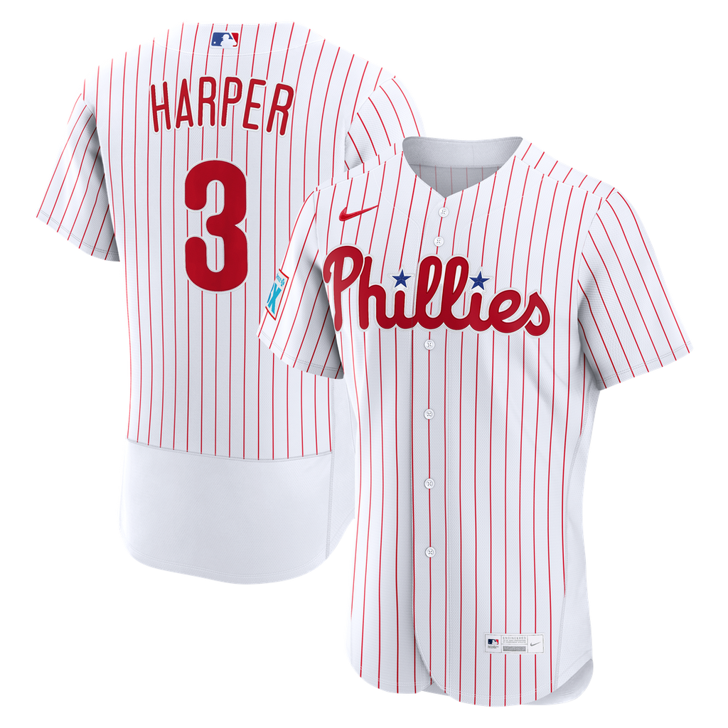 Philadelphia Phillies Bryce Harper Nike Light Blue Alternate Authentic Sponsor Patch Jersey product image 7, provided for
