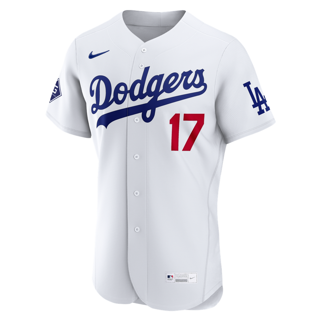 Los Angeles Dodgers Shohei Ohtani Nike White Home Authentic Sponsor Patch Jersey product image 2, provided for visual