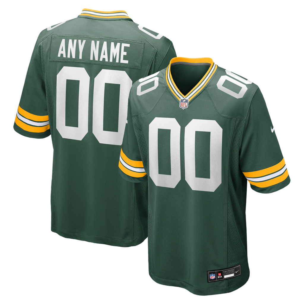 Green Bay Packers Nike Green Custom Game Jersey product image 9, provided for visual reference and product detail review