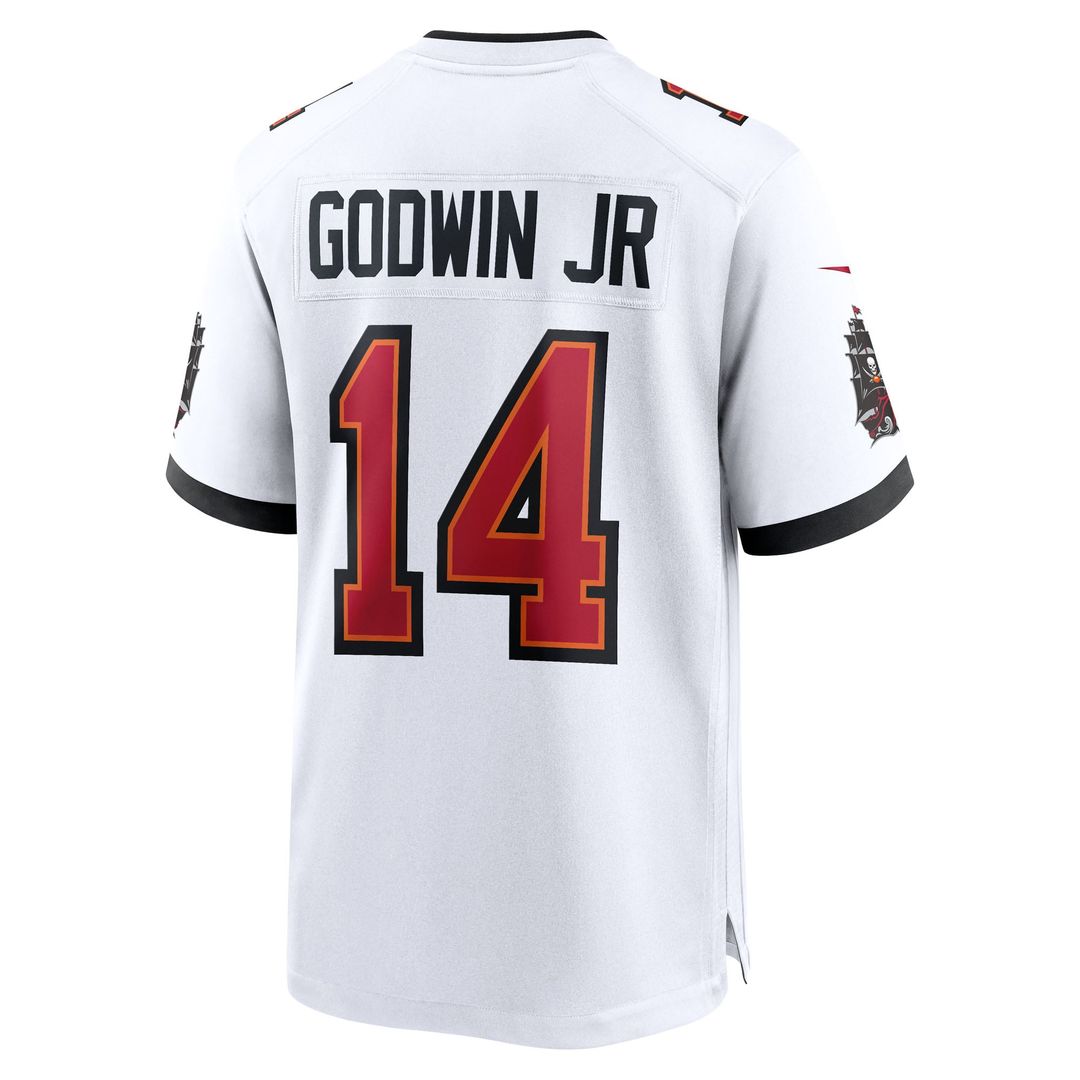 Tampa Bay Buccaneers Chris Godwin Jr. Nike White Game Player Jersey product image 3, provided for visual reference and
