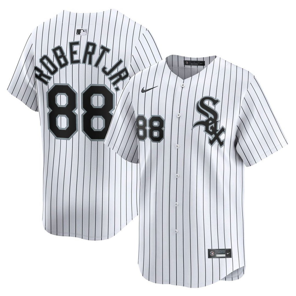 Chicago White Sox Luis Robert Jr. Nike White Home Limited Player Jersey product image 1, provided for visual reference and