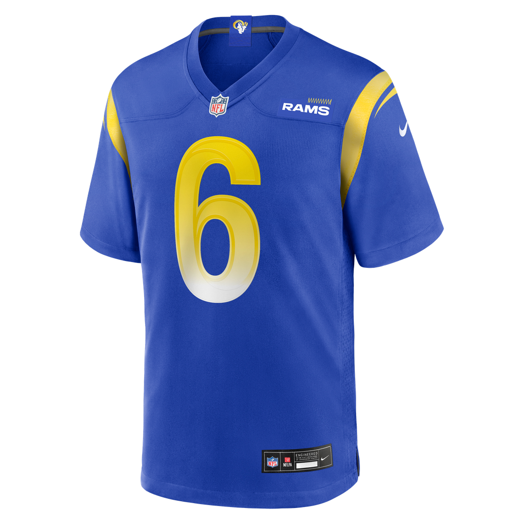Los Angeles Rams Nick Hampton Nike Royal Team Game Jersey product image 2, provided for visual reference and product detail