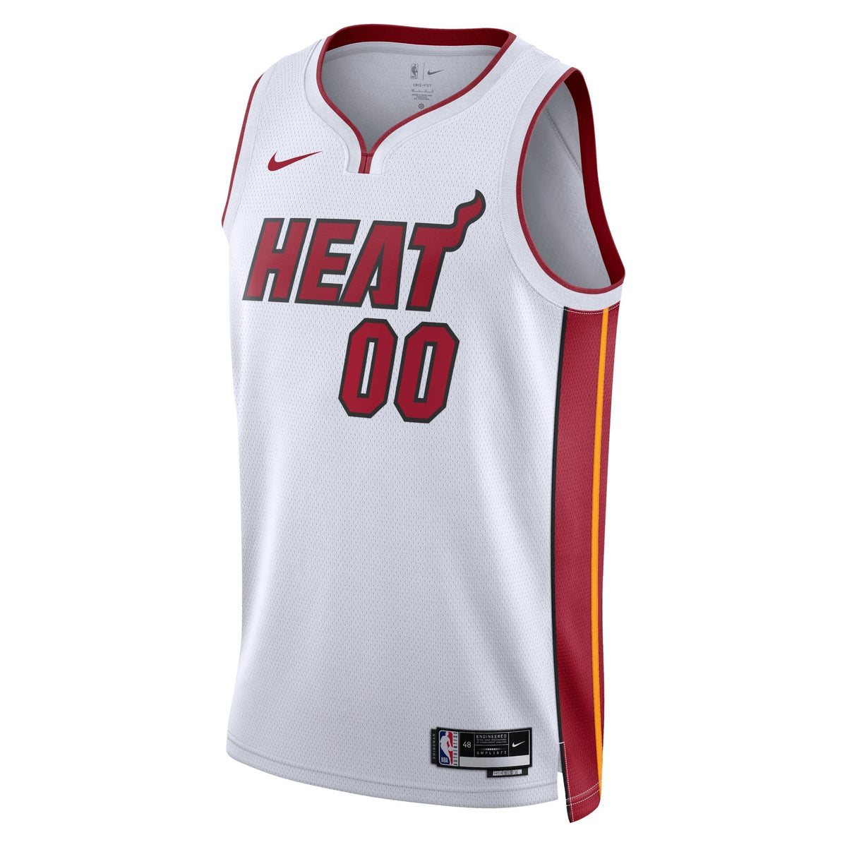 Miami Heat Nike Association Swingman Jersey - Custom - Unisex product image 2, provided for visual reference and product