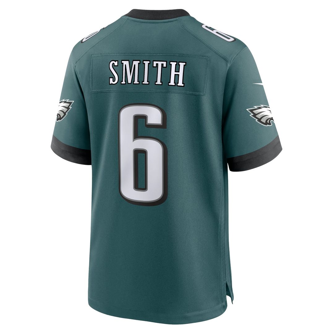 Philadelphia Eagles DeVonta Smith Nike Midnight Green Team Game Jersey product image 9, provided for visual reference and