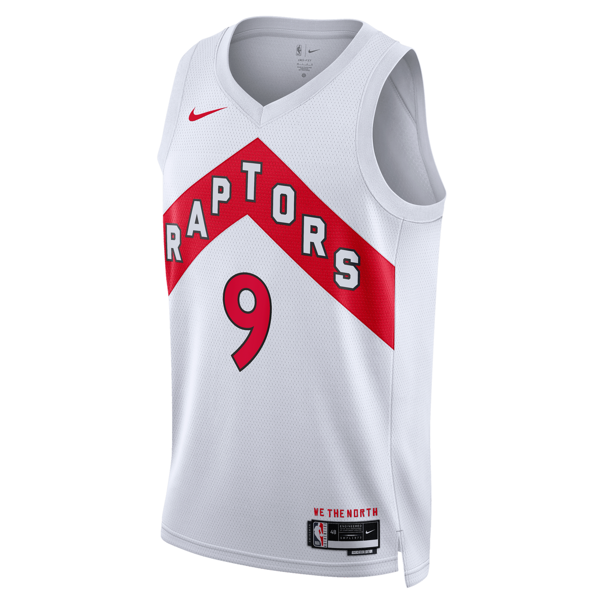 Toronto Raptors Nike Association Edition Swingman Jersey - White - RJ Barrett - Unisex product image 3, provided for visual