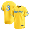 Boston Red Sox Ceddanne Rafaela Nike Gold Alternate Limited Jersey product image 1, provided for visual reference and