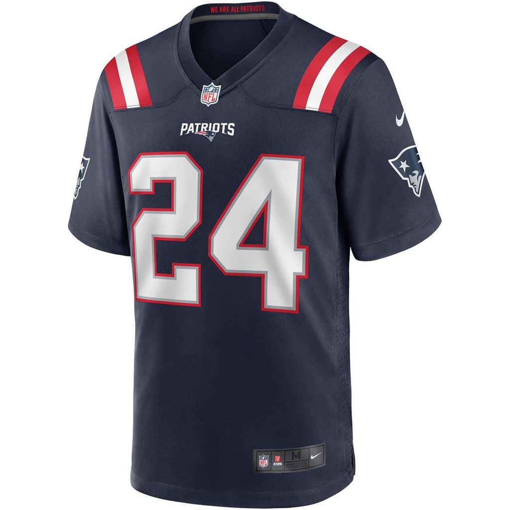New England Patriots Ty Law Nike Navy Game Retired Player Jersey product image 2, provided for visual reference and product