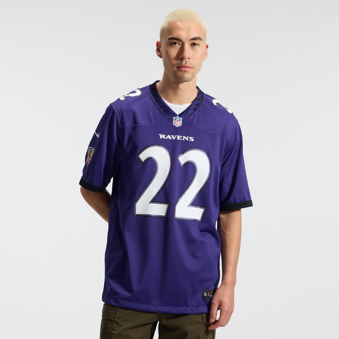Baltimore Ravens Derrick Henry Nike Purple Team Game Jersey product image 2, provided for visual reference and product