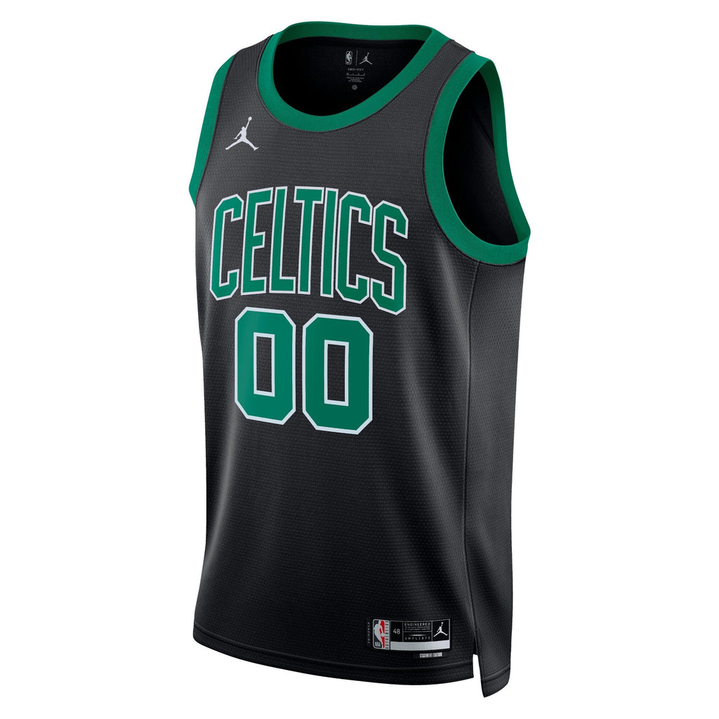 Boston Celtics Jordan Brand Statement Edition Swingman Jersey - Black - Custom - Unisex product image 2, provided for visual