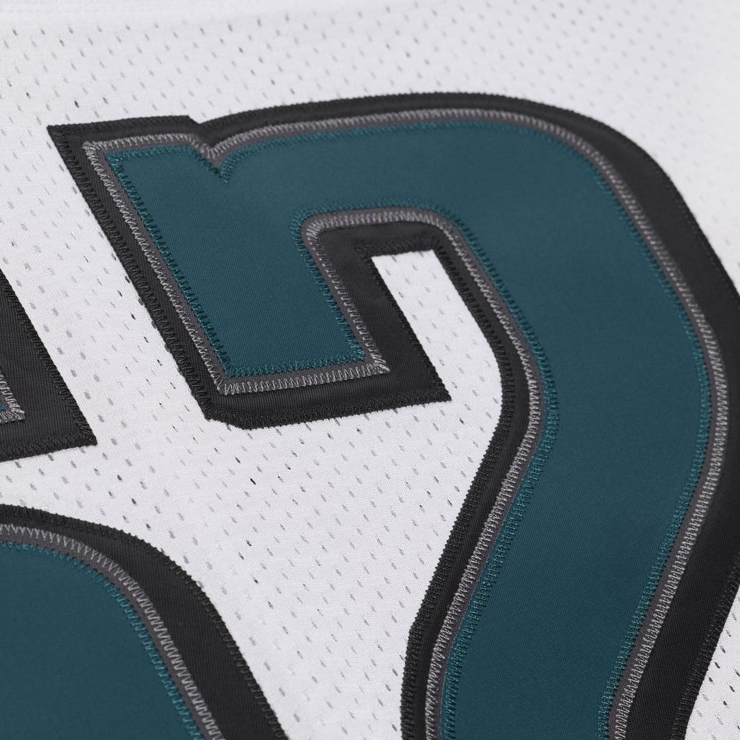 Philadelphia Eagles Jason Kelce Mitchell & Ness White 2011 Authentic Throwback Jersey product image 8, provided for visual