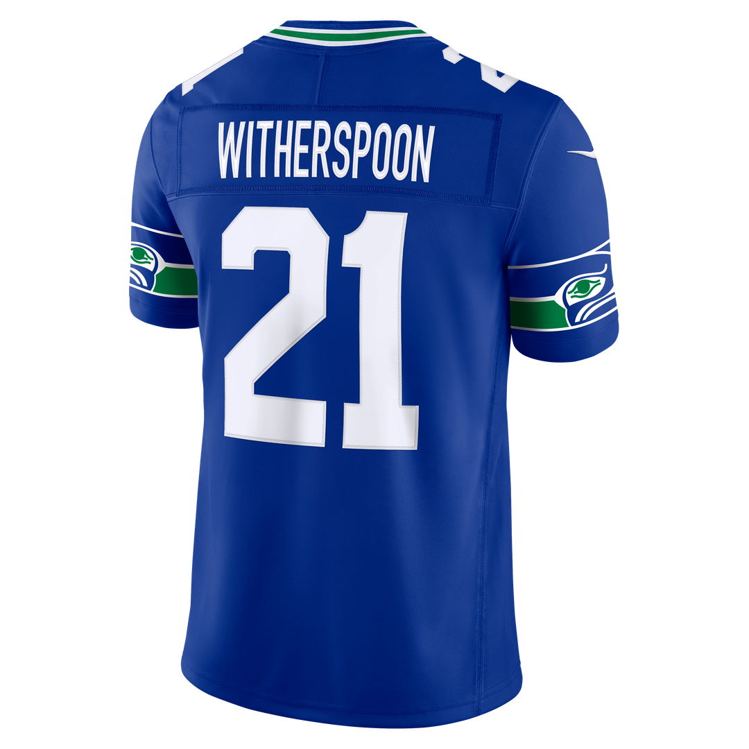 Seattle Seahawks Devon Witherspoon Nike Royal Alternate Vapor F.U.S.E. Stitched Limited Jersey product image 6, provided for