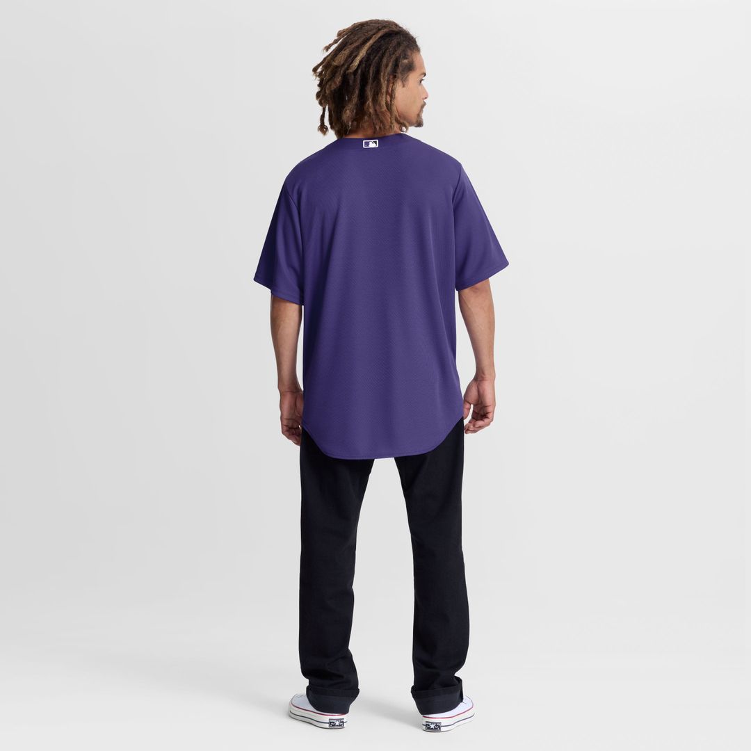 Colorado Rockies Nike Purple Alternate Replica Jersey product image 5, provided for visual reference and product detail