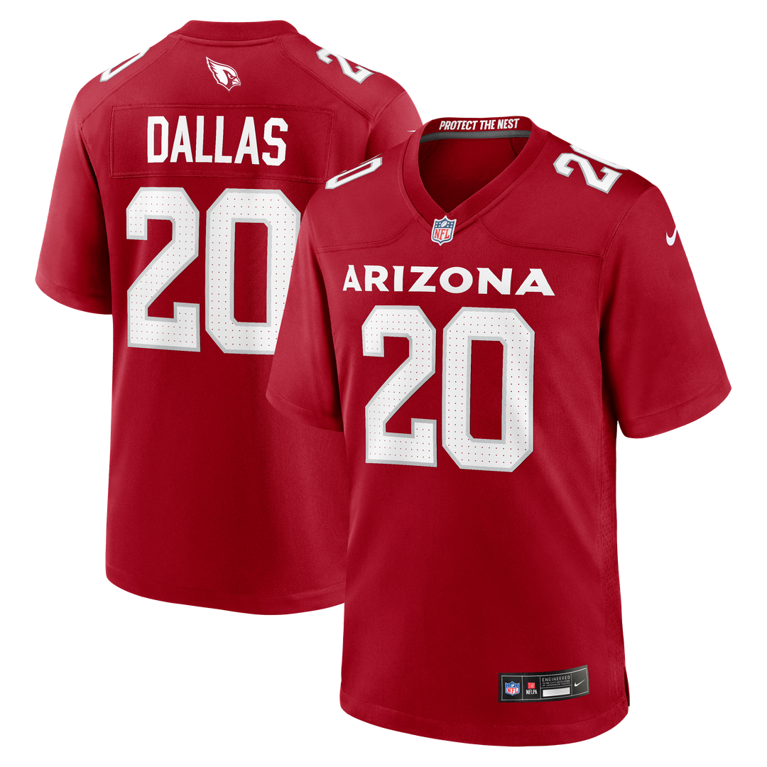 Arizona Cardinals DeeJay Dallas Nike Cardinal Team Game Jersey product image 1, provided for visual reference and product