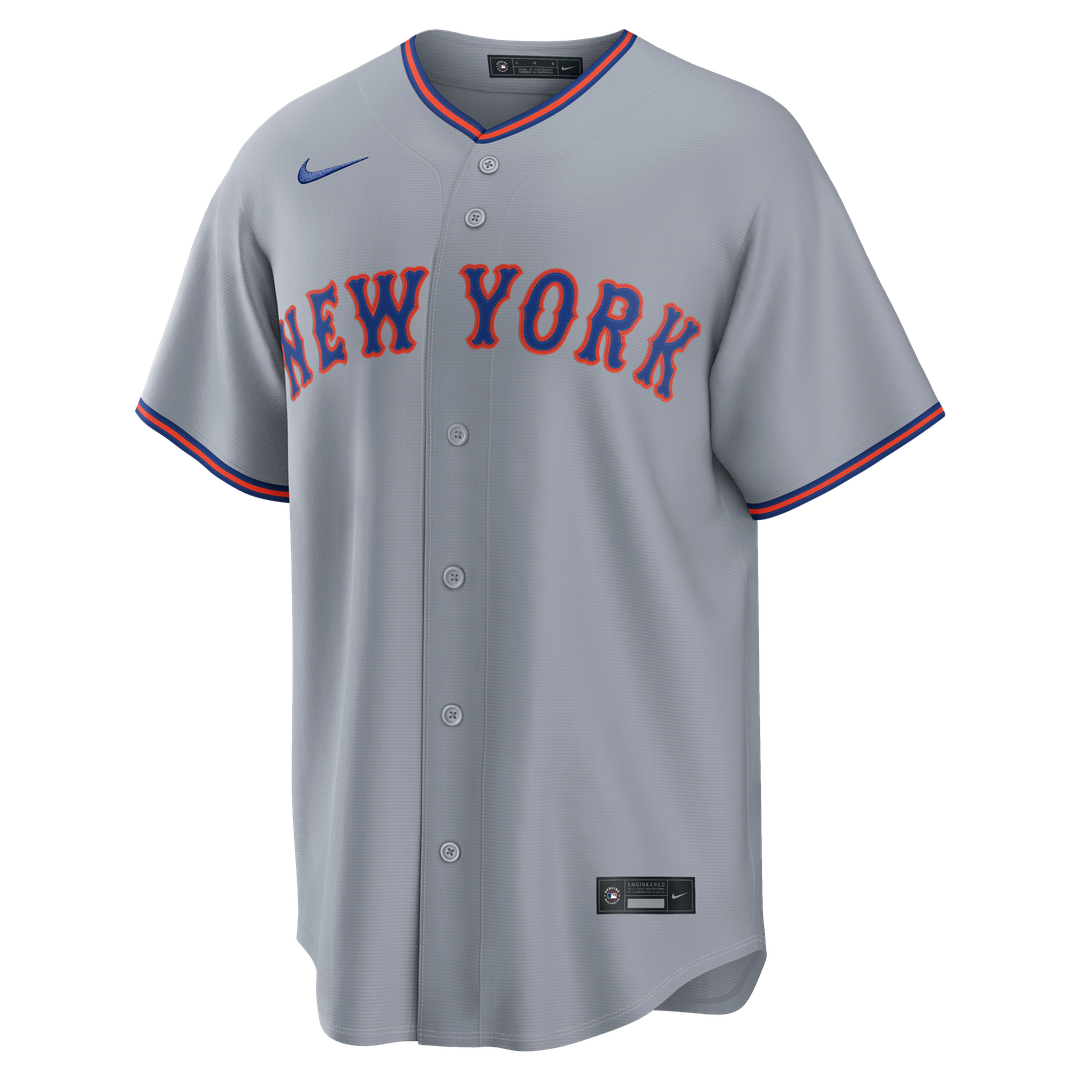 New York Mets Juan Soto Nike Gray Road Replica Jersey product image 20, provided for visual reference and product detail