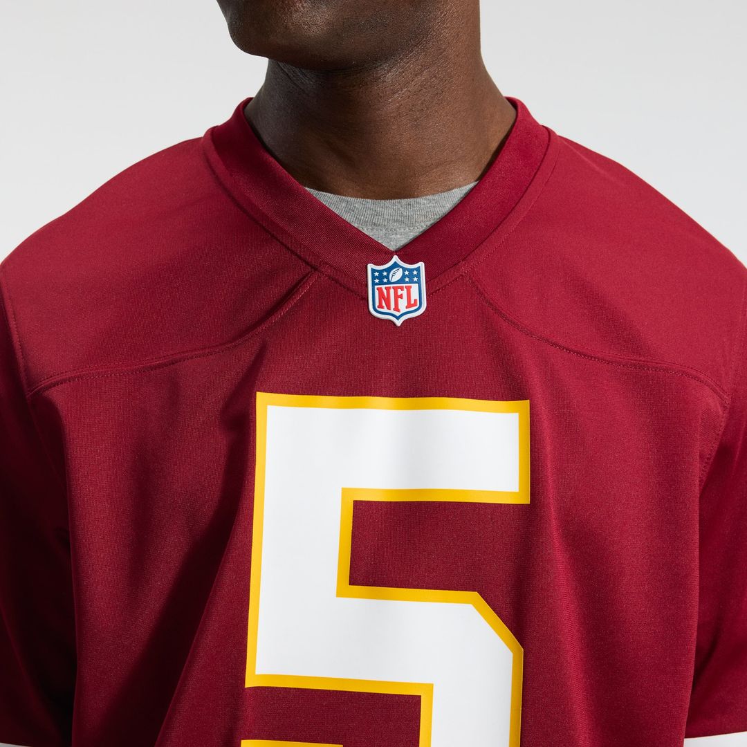 Washington Commanders Jayden Daniels Nike Burgundy Game Jersey product image 8, provided for visual reference and product